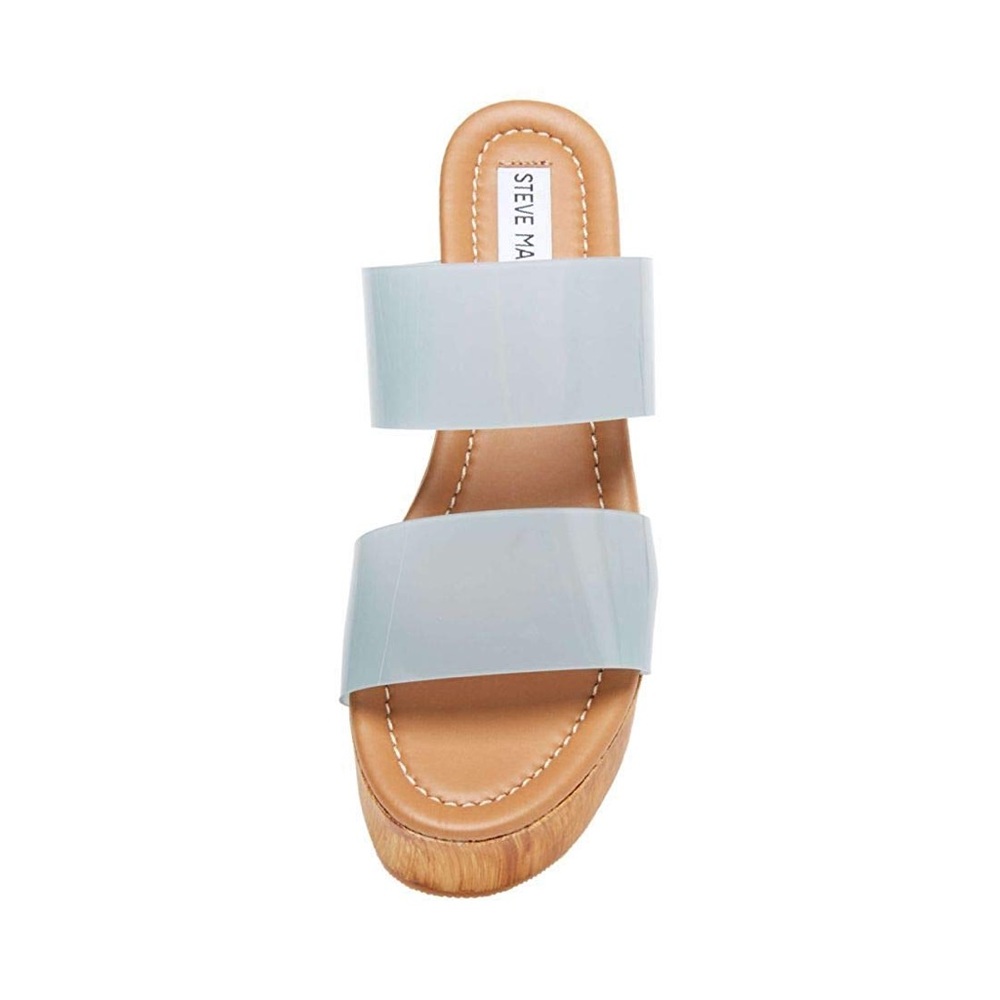 NEW Steve Madden Confession Blue Vinyl Sandal - Picture 4 of 12